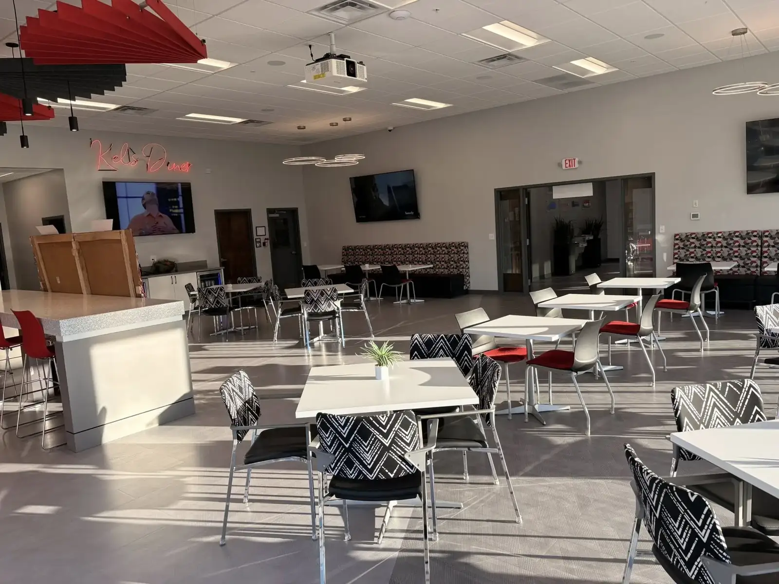 Clean and Dusted team cleaning a Kenwood commercial office