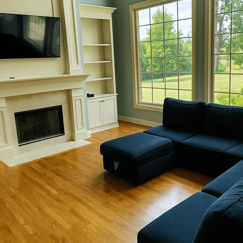 Professional move-in move-out cleaning service preparing a home for new residents