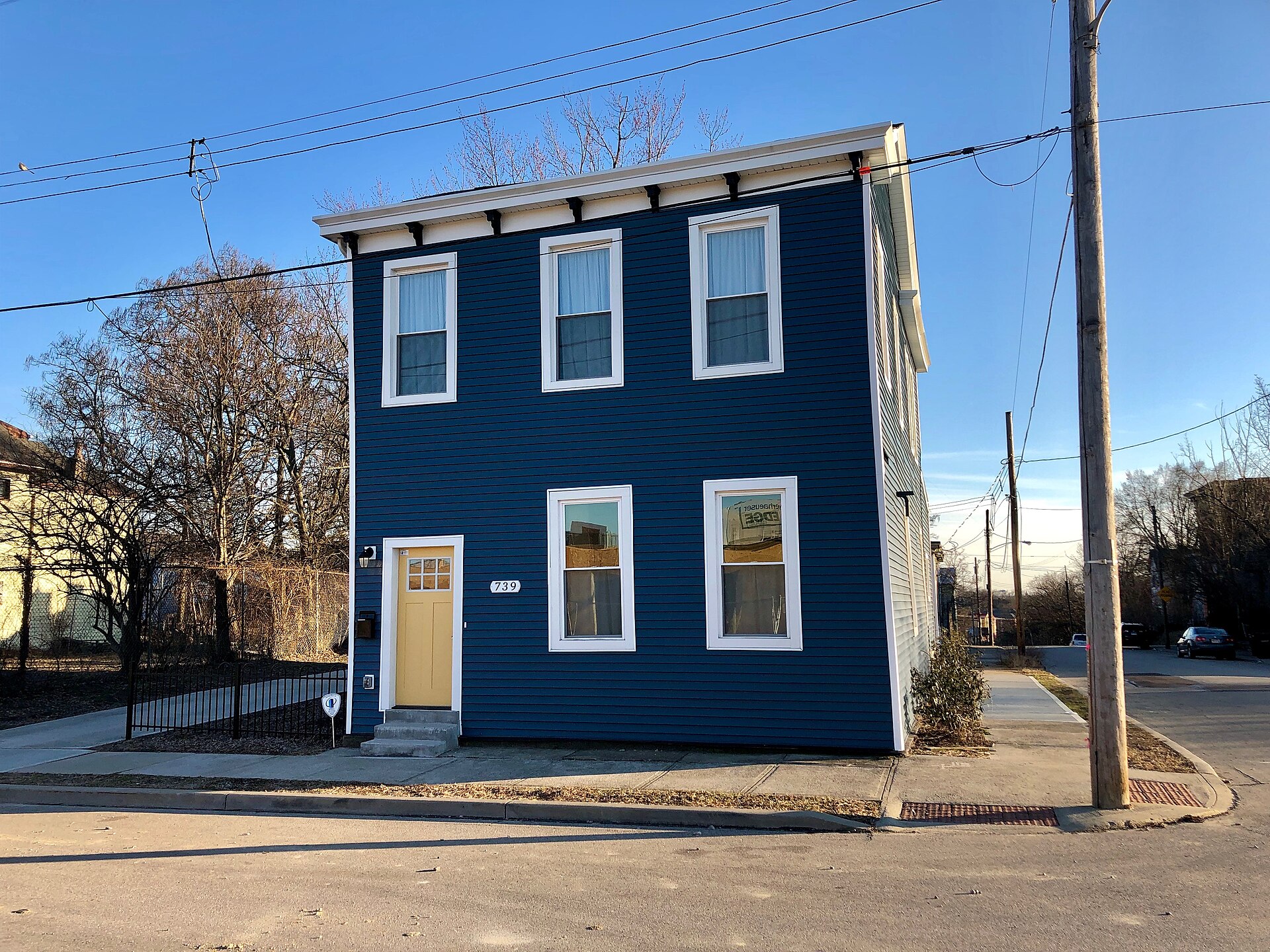 A restored older home on Wayne Street in Walnut Hills, Cincinnati